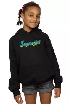 Толстовка с логотипом Supergirl DC Comics, черный
