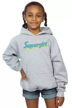 Толстовка с логотипом Supergirl DC Comics, серый