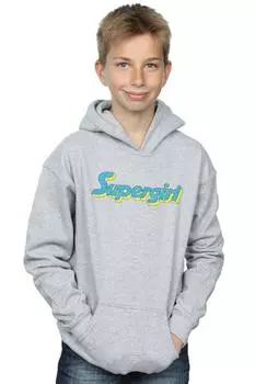 Толстовка с логотипом Supergirl DC Comics, серый