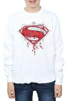 Толстовка с логотипом Superman Geo DC Comics, белый