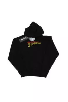 Толстовка с логотипом Superman Telescope Crackle DC Comics, черный