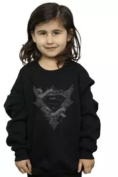 Толстовка с логотипом Superman Wings DC Comics, черный