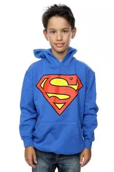 Толстовка с логотипом Супермена DC Comics, синий