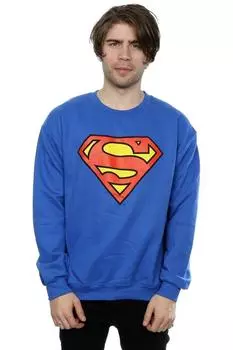 Толстовка с логотипом Супермена DC Comics, синий