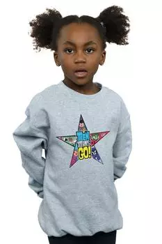 Толстовка с логотипом Teen Titans Go Star DC Comics, серый