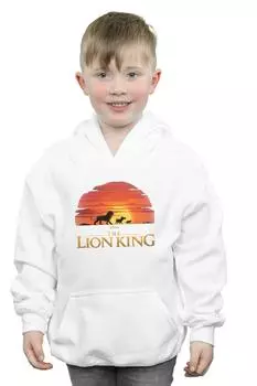 Толстовка с логотипом The Lion King Movie Sunset Disney, белый