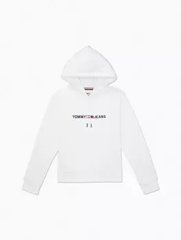 Толстовка с логотипом Tommy Hilfiger, ярко-белый
