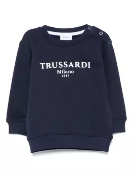 Толстовка с логотипом TRUSSARDI JUNIOR, синий