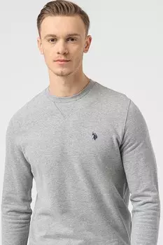 Толстовка с логотипом U S Polo Assn , серый