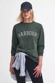Толстовка с логотипом университетской команды Нортумберленда Barbour, зеленый