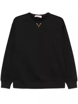 Толстовка с логотипом Valentino Garavani V, черный