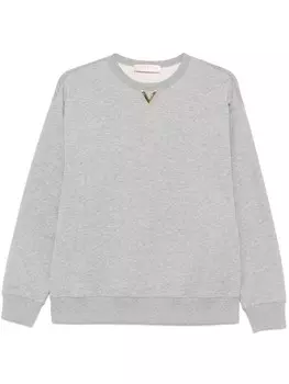Толстовка с логотипом Valentino Garavani V, серый