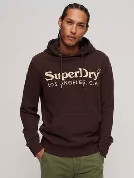 Толстовка с логотипом Venue Classic Superdry, бордовый