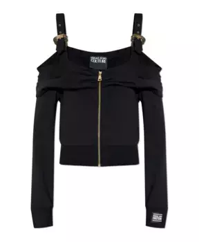 Толстовка с логотипом Versace Jeans Couture, черный