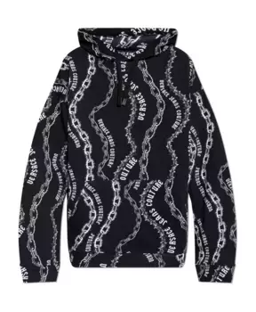 Толстовка с логотипом Versace Jeans Couture, черный