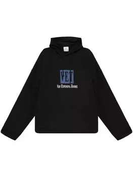 Толстовка с логотипом VETEMENTS, черный