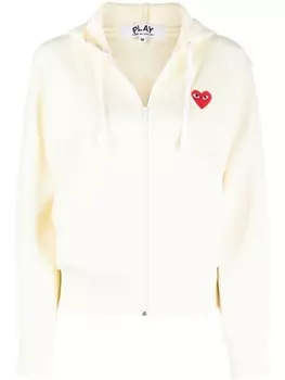 Толстовка с логотипом в виде сердца Comme Des Garons Play, белый