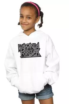 Толстовка с логотипом Wakanda Forever Marvel, белый