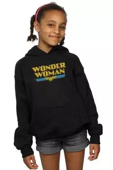 Толстовка с логотипом Wonder Woman DC Comics, черный