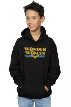Толстовка с логотипом Wonder Woman DC Comics, черный