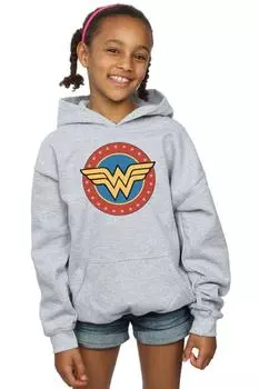 Толстовка с логотипом Wonder Woman, серый