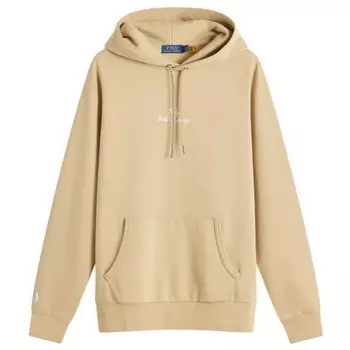 Толстовка с логотипом, вышитым цепочкой Polo Ralph Lauren, коричневый