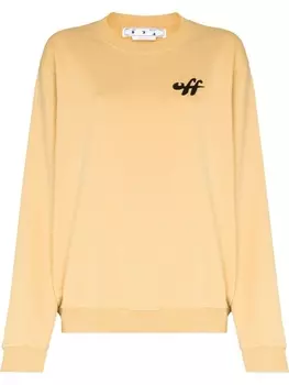 Толстовка с логотипом Zebra Arrows Off-White, бежевый