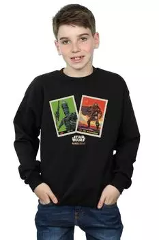 Толстовка с мандалорскими коллекционными карточками Star Wars, черный