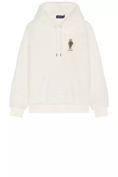Толстовка с медведем из высококачественного флиса Polo Ralph Lauren, antique cream defender bear
