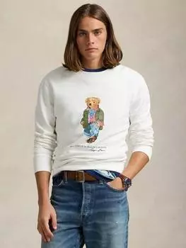Толстовка с медведем поло Ralph Lauren, белый/разноцветный