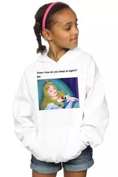 Толстовка с мемом «Спящая красавица» Disney, белый