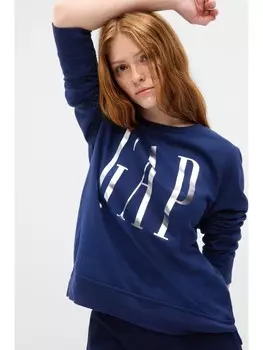 Толстовка с металлическим логотипом Gap, синий