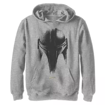 Толстовка с металлическим шлемом и рисунком «Звездные войны Мандалорский шлем» для мальчиков 8–20 лет Star Wars