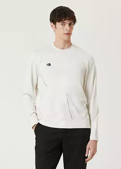 Толстовка с металлизированным принтом логотипа Limitato, белый