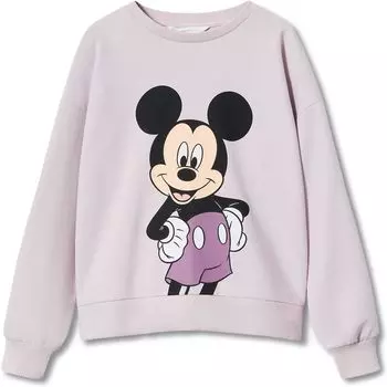 Толстовка с Микки (Маленькие дети/Большие дети) MANGO Kids, цвет Mallow