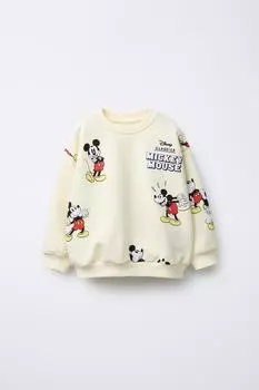 Толстовка с микки маусом disney ZARA, белый
