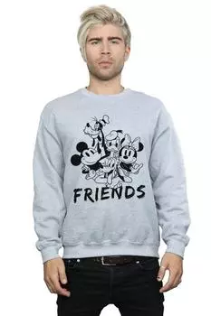 Толстовка с Микки Маусом и друзьями Disney, серый