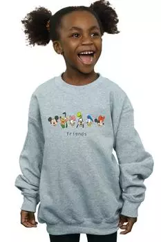 Толстовка с Микки Маусом и друзьями Disney, серый