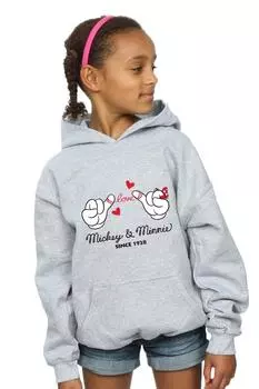 Толстовка с Микки Маусом Love Hands Disney, серый