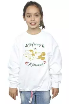 Толстовка с Микки Маусом Merry Kissmas Disney, белый