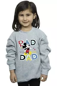 Толстовка с Микки Маусом Rad Dad Disney, серый