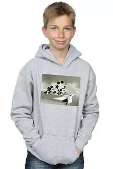 Толстовка с Микки Маусом «Сумасшедший пилот» Disney, серый