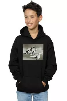 Толстовка с Микки Маусом «Сумасшедший пилот» Disney, черный