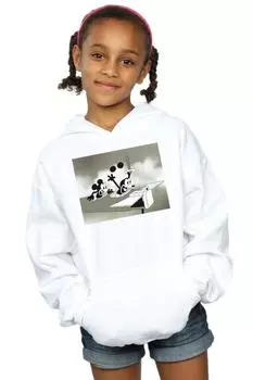 Толстовка с Микки Маусом «Сумасшедший пилот» Disney, белый