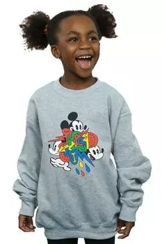 Толстовка с Микки Маусом Vintage Arrows Disney, серый