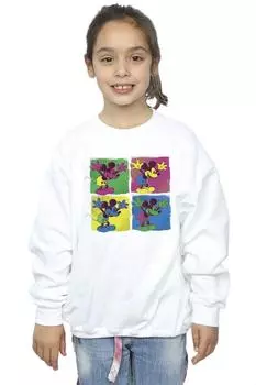 Толстовка с Микки Маусом в стиле поп-арт Disney, белый