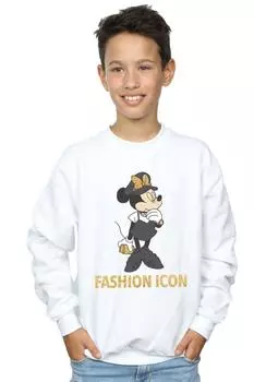 Толстовка с Минни Маус Fashion Icon Disney, белый