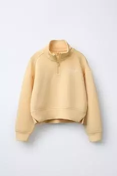Толстовка с модальным слоганом ZARA, желтый