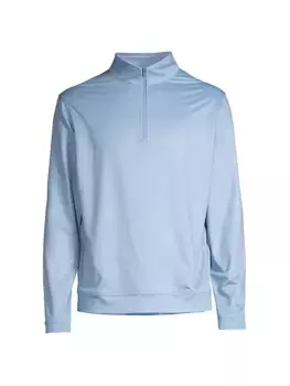 Толстовка с молнией до четверти Crown Sport Perth Drink N' Duff Peter Millar, цвет lakeside