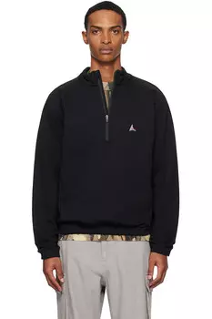 Толстовка с молнией до середины груди Roa, черный